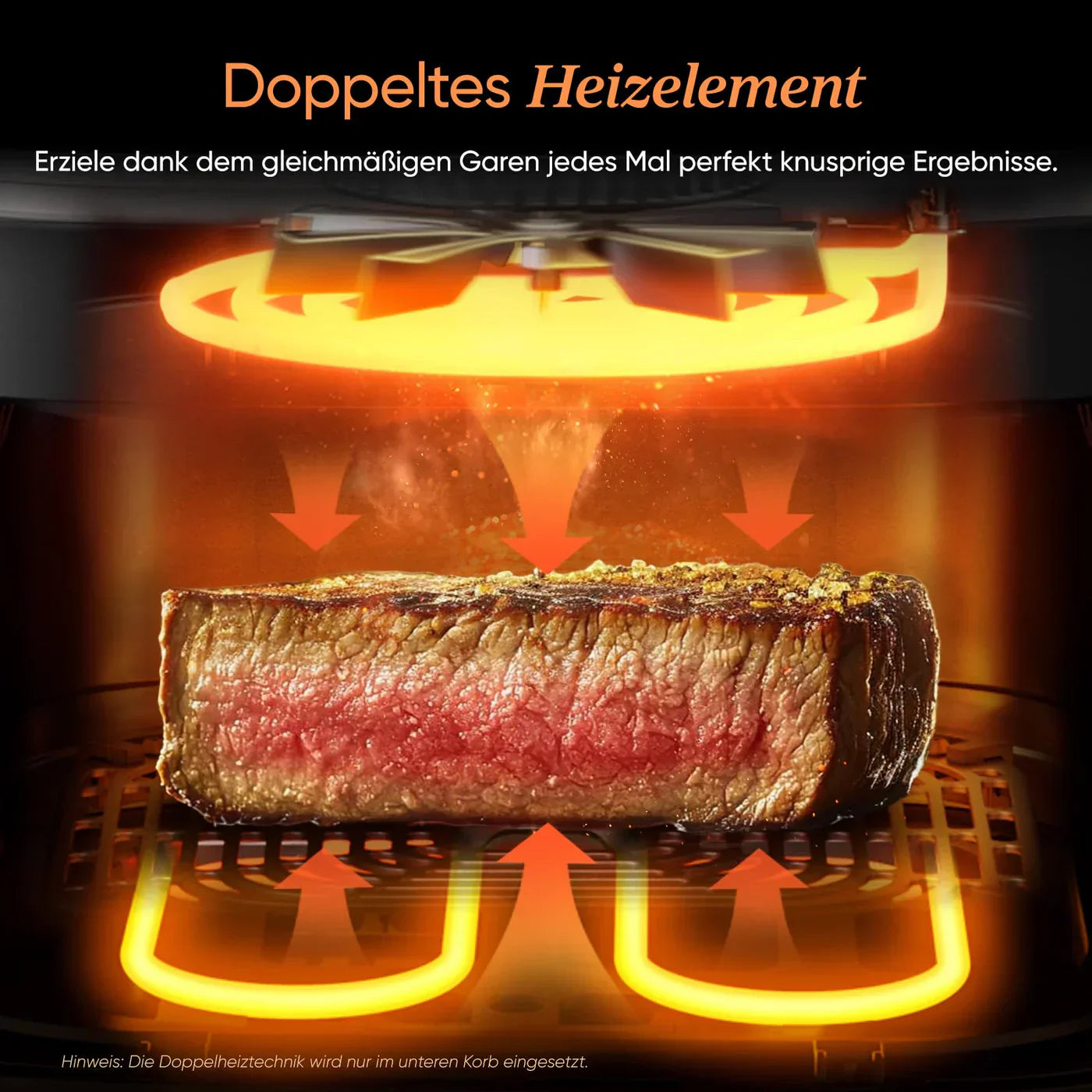 COSORI Turbo Tower Pro Smart Airfryer Heißluftfritteuse 10,8 L Silbergrau